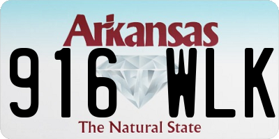 AR license plate 916WLK