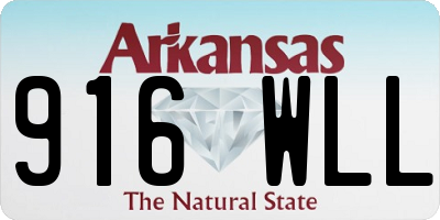 AR license plate 916WLL