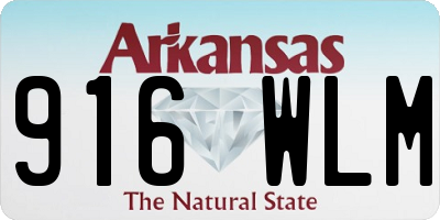 AR license plate 916WLM