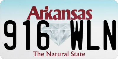 AR license plate 916WLN