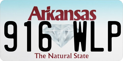 AR license plate 916WLP
