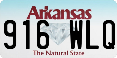 AR license plate 916WLQ