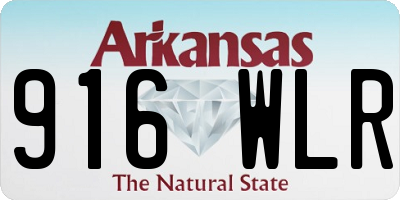 AR license plate 916WLR