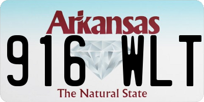 AR license plate 916WLT