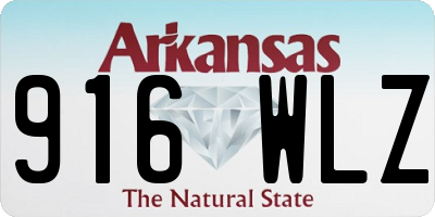 AR license plate 916WLZ