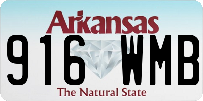 AR license plate 916WMB