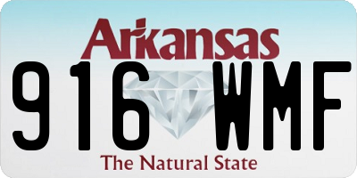 AR license plate 916WMF