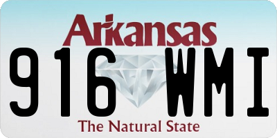AR license plate 916WMI