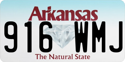 AR license plate 916WMJ