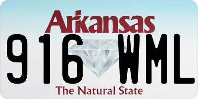 AR license plate 916WML