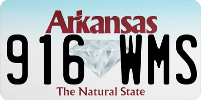 AR license plate 916WMS
