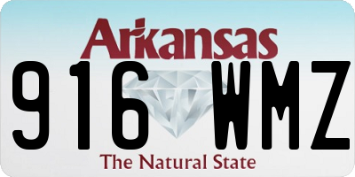 AR license plate 916WMZ