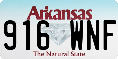 AR license plate 916WNF