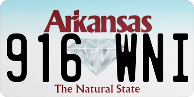 AR license plate 916WNI