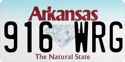 AR license plate 916WRG