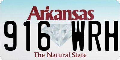 AR license plate 916WRH