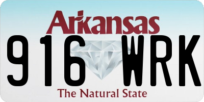 AR license plate 916WRK