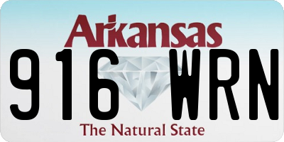 AR license plate 916WRN