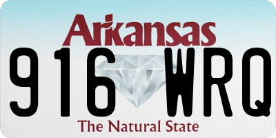 AR license plate 916WRQ