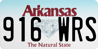 AR license plate 916WRS