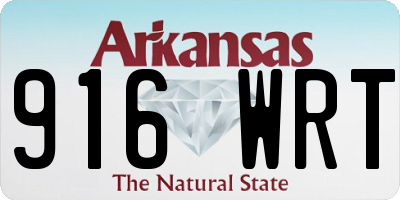 AR license plate 916WRT
