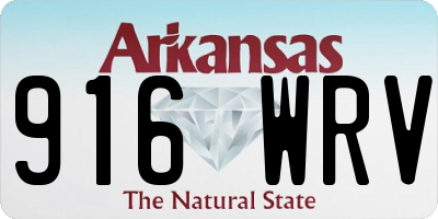 AR license plate 916WRV