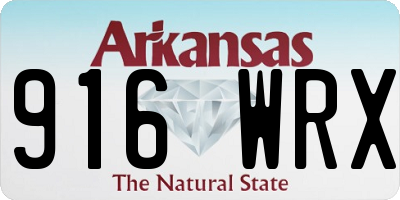 AR license plate 916WRX