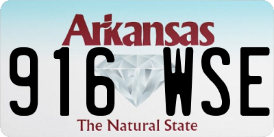 AR license plate 916WSE