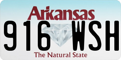 AR license plate 916WSH
