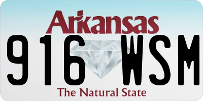 AR license plate 916WSM
