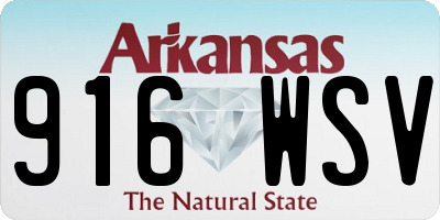AR license plate 916WSV