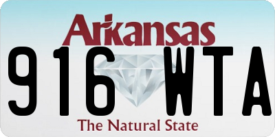 AR license plate 916WTA