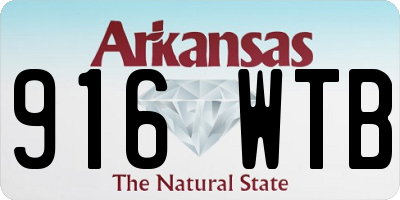 AR license plate 916WTB