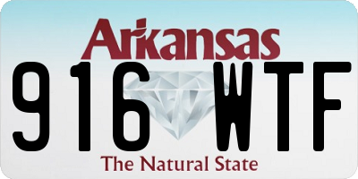 AR license plate 916WTF