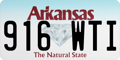 AR license plate 916WTI