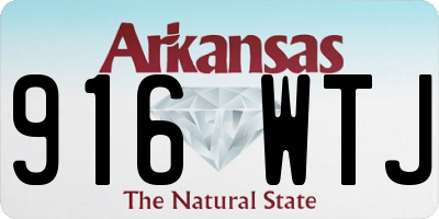 AR license plate 916WTJ