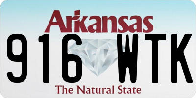 AR license plate 916WTK