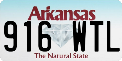 AR license plate 916WTL