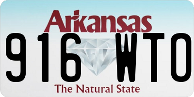 AR license plate 916WTO