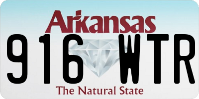 AR license plate 916WTR