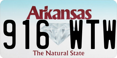 AR license plate 916WTW