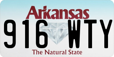AR license plate 916WTY