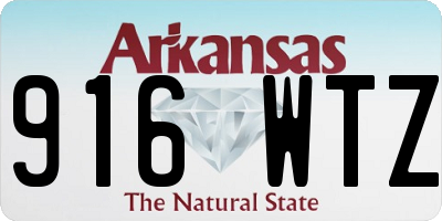 AR license plate 916WTZ