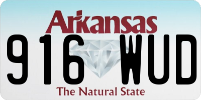 AR license plate 916WUD