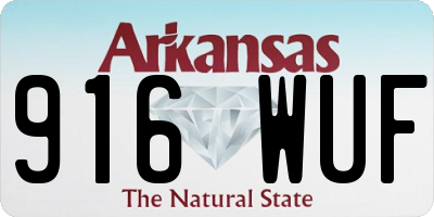 AR license plate 916WUF