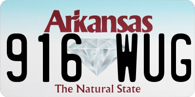 AR license plate 916WUG