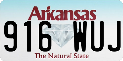 AR license plate 916WUJ