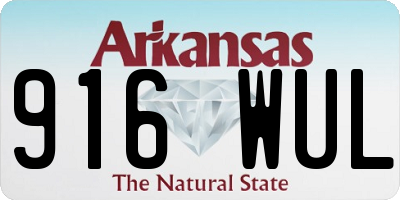 AR license plate 916WUL