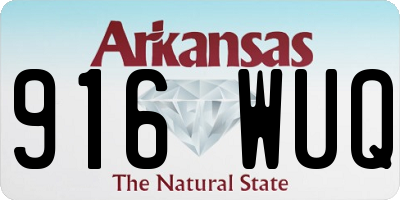AR license plate 916WUQ