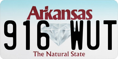 AR license plate 916WUT